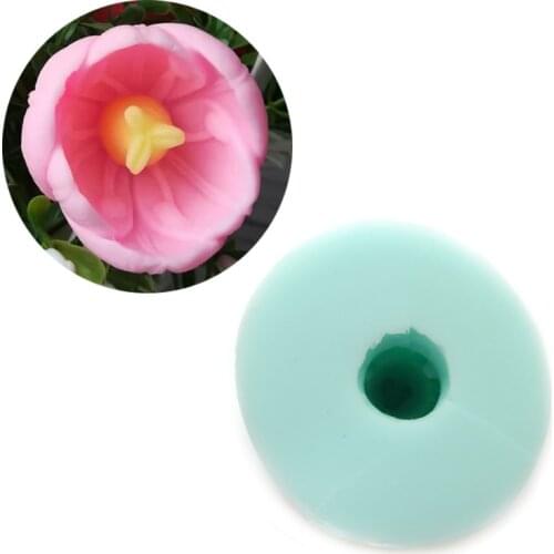 PRZY HC0018 Spring Flowers Mold 3d Tulips Silicone Molds Candle Molds Fondant Mold Clay Moulds Silicone Rubber Eco-friendly
