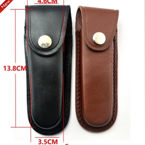 Fold Knife Tool Flashlight Belt Loop Case Holder Leather Sheath Holster Pouch Bag Pocket Hunt Camp Outdoor Carry Multi Gear