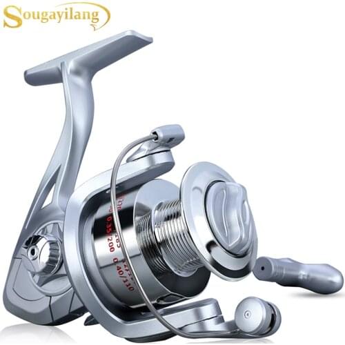 Sougayilang New 1000-3000 Fishing Reels Speed5.2:1Gear Ratio Right/Left Hand Sea Fishing Reel Saltwater Freshwater Spinning Reel
