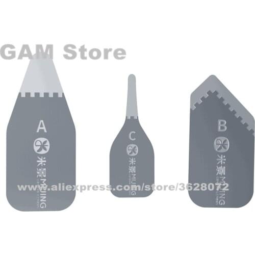 MIJING LCD Screen Open Remover Disassemble Bending Blade Detachable Piece Universal For Mobile Phone Skid Disassembly Card Tool