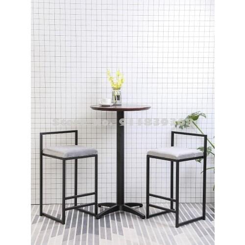 Nordic Bar Chair Fashion Modern Simple Bar High Foot Bar Stool Family Personality Bar Chair Creative Designer Chair