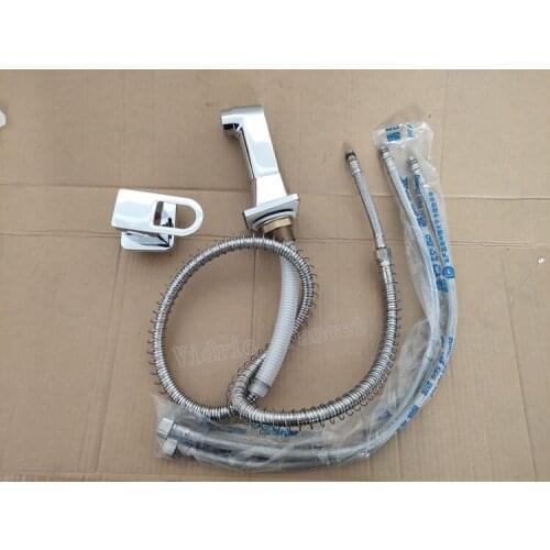 Bathroom cabinet, washbasin, hot and cold pull-out faucet set, water mixer faucet split into wall fittings basin faucet