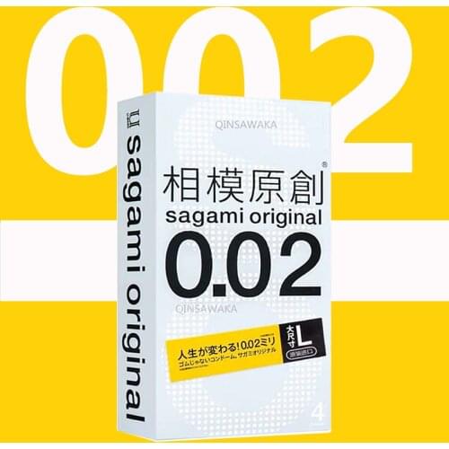 Expiration Date 2023.8 0.02mm MADE IN Malaysia Sagami Original 8 pcs Ultra Thin Condoms For Men Non-latex No Allergy M/L Size