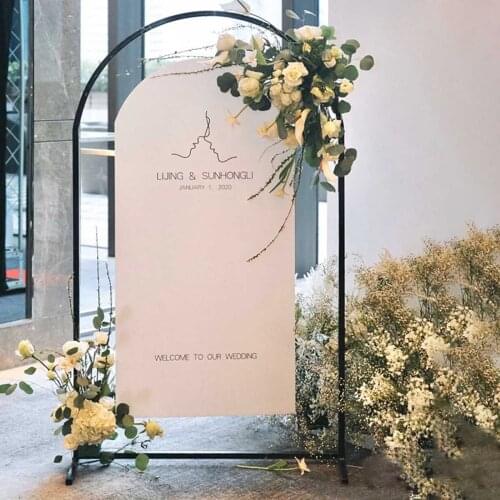 Wedding Decoration Stage Party Birthday Background Frame Wedding Wrought Iron Flower Frame Metal Flower Arch