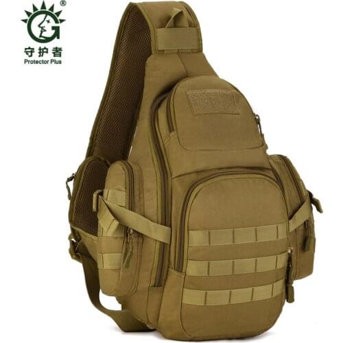 Tactics Chest Backpacks Molle Backpack Nylon Shoulder Waterproof Computer Pack Outdoor Camping Travel Hiking Trekking School Bag