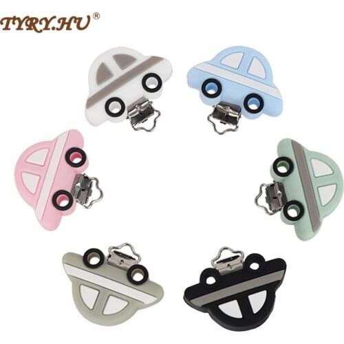 TYRY.HU 1PC Silcione Baby Pacifier Clips Baby Pacifier Dummy Chain Holder Soother Nursing Jewelry Toy Clips Baby Teether