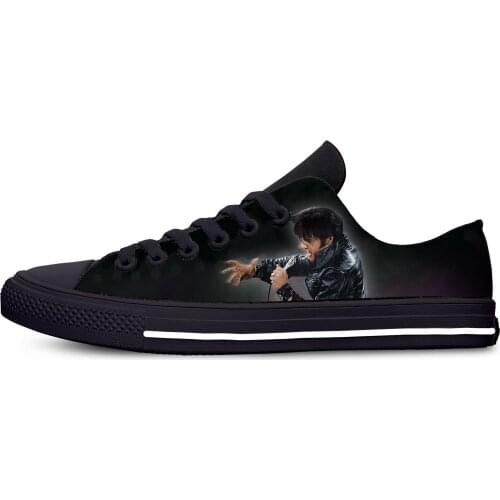 Mens Casual Shoes The King Elvis Presley Rock Funny Funny Fashion Canvas Shoes Low Top Lightweight Breathable Men Women