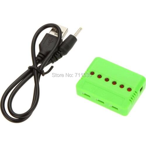 6 in 1 6-port USB Battery Charger Parts For Hubsan X4 X5 X5C H107l H107C H107D Wltoys V977 V930 UDI U816 U816A JD385 JJRC 1000A