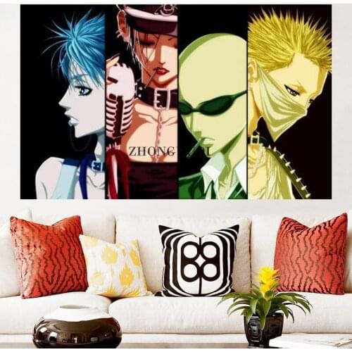 10STYLEAnime Nana Band Black Stones Posters Canvas Art Poster and Wall Art Picture Print Modern Family Bedroom Decor Posters