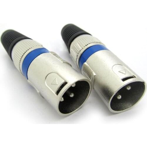 2PCS 3 pin XLR HIFI connector female microphone socket audio socket adapters