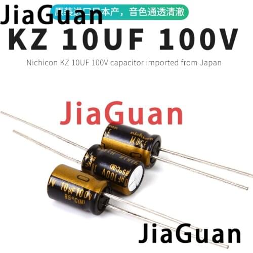 20PCS NEW NICHICON MUSE KZ 10UF 100V 8X11.5MM 100V100UF Nichicon KZ 100uF/100V 100UF100V PCM3.5