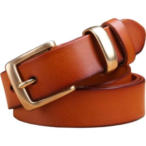 2020 designer belt for women high quality luxury 100% real full grain genuine leather camel cowgirl 28mn red camel fashion men