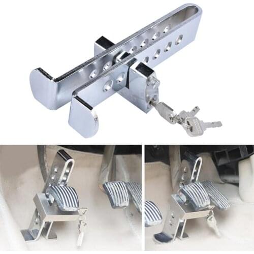 7Hole Auto Car Truck Anti-theft Device Clutch Lock Brake Tool Stainles Anti-lock Picking Safety Lock Tool Accelerator Pedal Lock