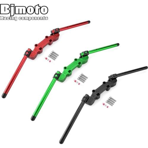 CNC Aluminum Motorcycle Clip on Adjustable Handlebars Handle Bar With Adapter For KAWASAKI NINJA650 NINJA650F 2006-2016