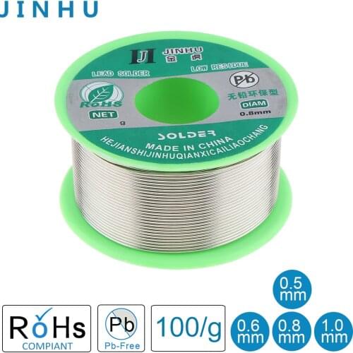 Welding Wire 0.5/0.6/0.8/1.0mm 100g 99.7% Sn 0.3% Cu Lead-free Rosin Core Solder Wire with Flux for Electric Soldering Iron