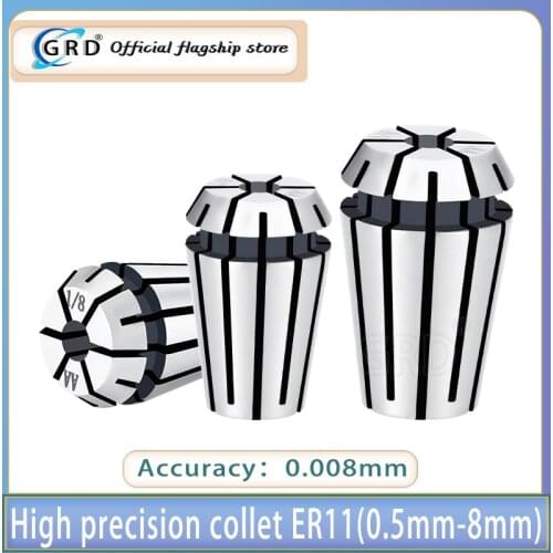 High Precision 0.008mm ER11 1-8mm 3.175mm 4mm 6mm Spindle chuck of CNC machine tool engraving machine