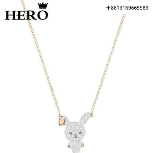 HERO High Quality Original Copy 1:1SWA Rabbit Necklace Logo Gift Preferred Free Package Manufacturers Wholesale