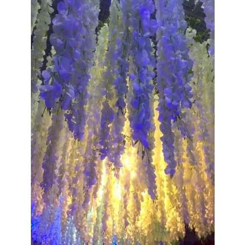 Artificial Garland Silk Hydrangea Wedding Flowers High Density Flower Petal String Wedding Decorations Party Supplies Mixed Colo