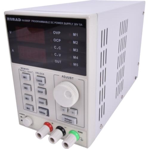 KA3005P -Programmable Precision Adjustable 30V, 5A DC Linear Power Supply Digital Regulated Lab Grade