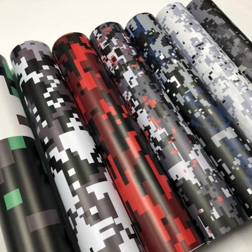 New Arrival Digital Printed Camo Vinyl Film Wrapping Motorcycle Scooter Car Sticker Wrap Car Styling Foil Camouflage Film Wraps