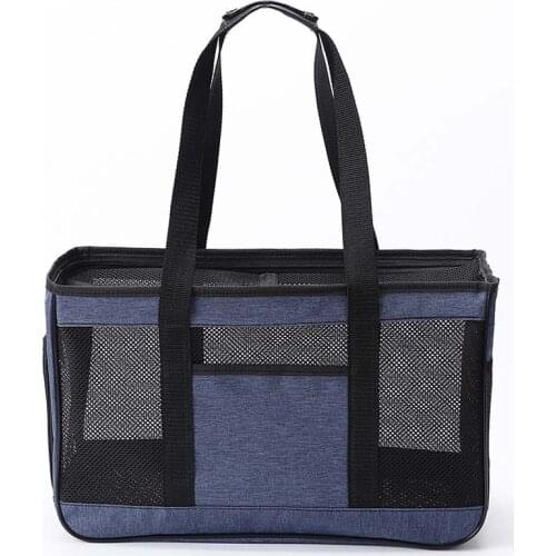 Summer Breathable Mesh Slings Carry Chihuahua Poodles Hamster Pet Dog Travel Carrier Bag Single Shoulder Tote with Safety Leash