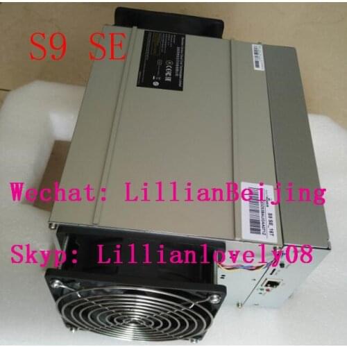 Used AntMiner S9 SE 17T Sha256 Asic Miner Bitcoin BTC Miner bitmain S9SE 17Th