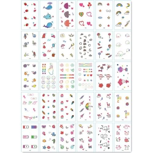 30PCS Sweet fruit Fashion Women Girl boys Temporary Tattoo Sticker Full Flower Arm Body Art Big Large Fake Tattoo Sticker