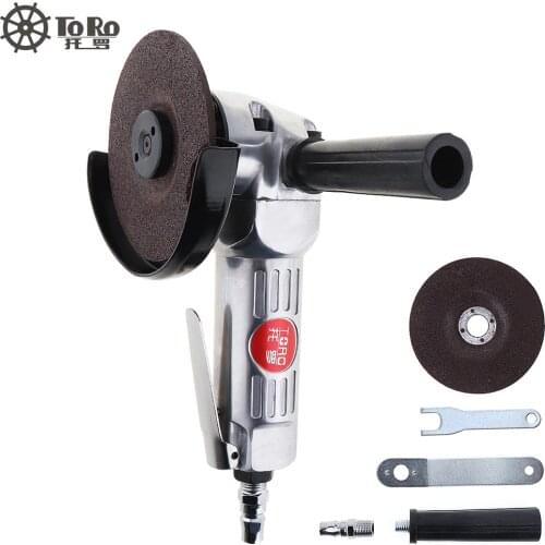TORO-6040 4 Inch High Speed Pneumatic Air Grinder Angle Grinder with Disc Polished Piece for Machine Polished Cutting Tools