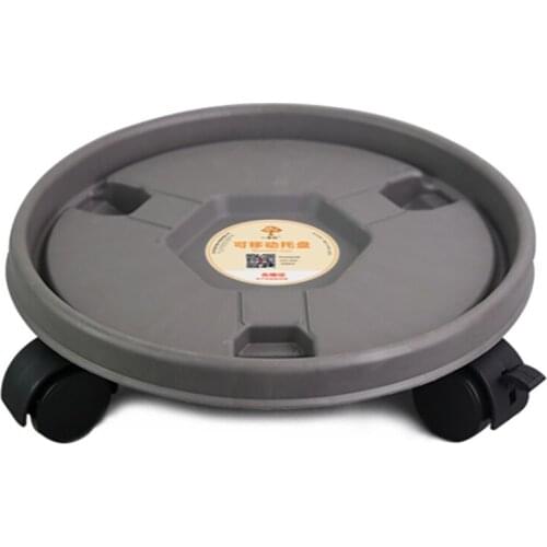 Flower Pot Rack Tray Plant Stand Universal Wheel Movable Holder Round Portable Garden For Women Girls Caster Wheels Pallet