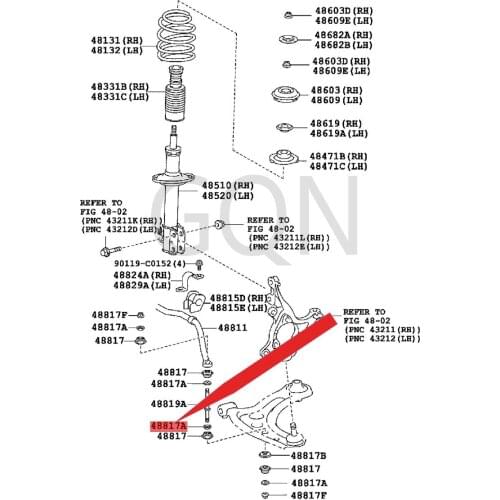 Cushion pad (for front stabilizer bar) 2005-Toy ota AYG OYA RIS VIT ZEC HOF UNC AR GO balance bar screw washer (front)