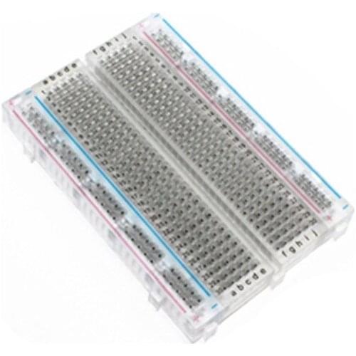 400 Tie Point Interlocking Solderless mini Breadboard Transparent breadboard 83X55 mm Crystal Breadboard
