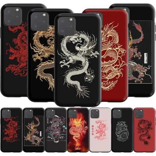 Dragon Chinese Silicone Case for Realme Narzo 30A GT NEO C3 C25 C21 C20 C17 C15 C12 C11 8 7 7i 6 6i Pro
