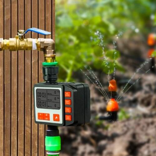 New Large LED Screen Automatic Watering Device Drip Irrigation System Sprinkler Controller Garden Irrigation Timer Watering Kits