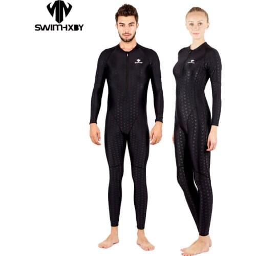 HXBY Black Full Swimsuit Men Competition Racing Plus Size Swimwear Women One Piece Womens Swimsuits Swimming Suit For Women