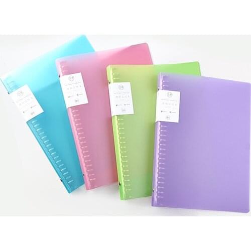 Convenient Binder Solid Color Waterproof Folder Multifunctional Organizer Holder School Office Business File Folder Supply