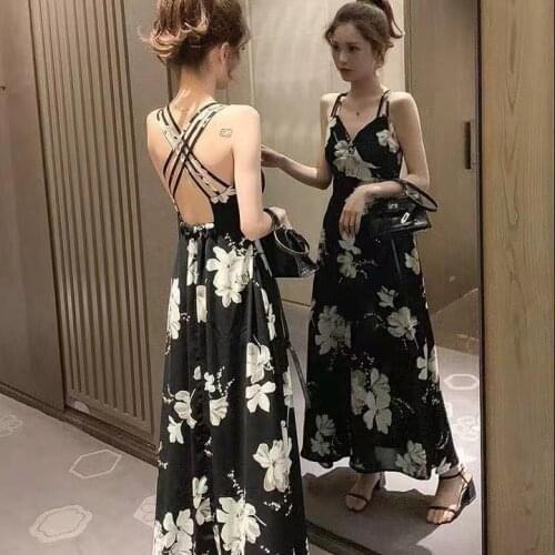 Hot summer sleeveless backless Women Boho Long Maxi Dress Ladies Party Evening Summer Beach Sundress Vestidos