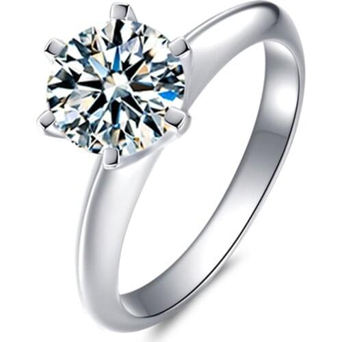 925 Sterling Silver Gemstone Diamond Ring Luxury Exquisite and Elegant Womens Proposal Wedding Gift Original Design