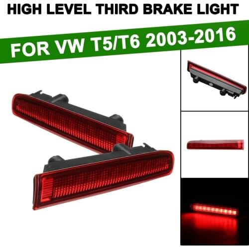 1 Pair Car Additional High Brake Stop Light Third High Mount Warning Turn Signal LED Lamp For VW T5 T6 for Transporter 2003-2016