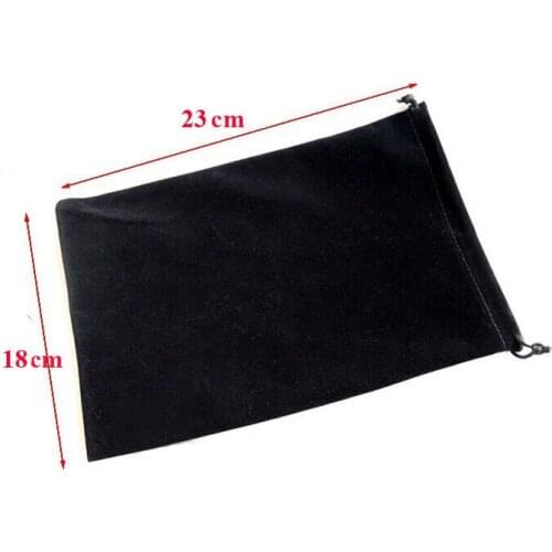 20pcs/lot Wholesale 18x23cm Black/Red/Blue/Beige/Rose/Coffee/Silver Gray Drawstring Big Velvet Bag For Christmas Pouch Packaging
