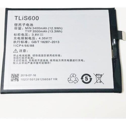 3.8V 3500mAh TLiS600 For Alcatel Oue Touch Flash Plus 7054T TCL M2M Memeda 3N M2L M2U I718M Battery