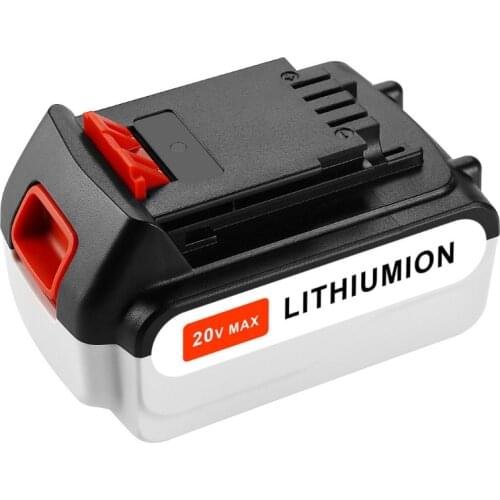 Newest Replacement 6.0Ah 6000mAh 20V MAX Rechargeable Cordless Tool Battery for Black & Decker LB20 LBXR20 LB2X4020 LGC120