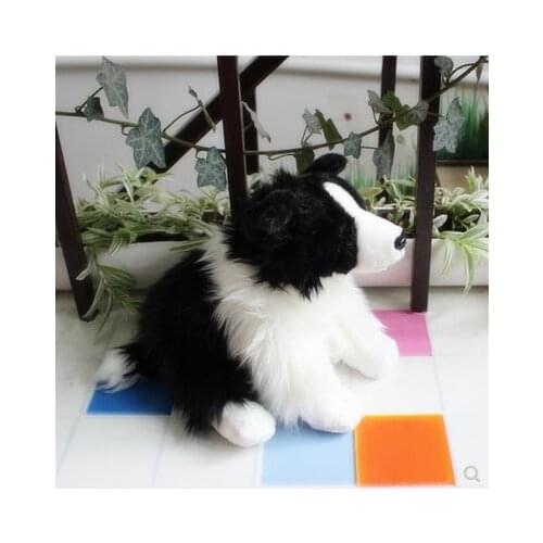 Free Shipping Stuffed Dog Plush Toy Cute Simulation Pets Fluffy Baby Dolls Birthday Gifts for Children Dropshipping