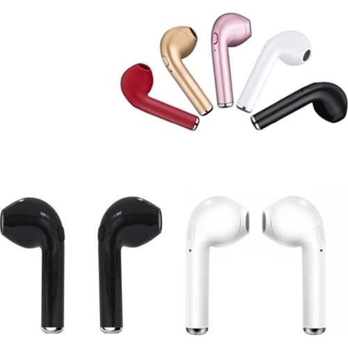 I7 Wireless Binaural Earbuds Mini Universal Earphones Portable Earpieces With Charging Box Music Listening Device