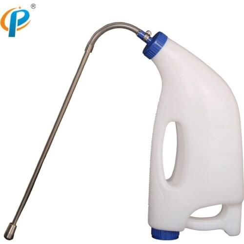 CP 4Liter Plastic Calf Drench Bottle with Stainless Steel 304 Drinking Medicine Hose