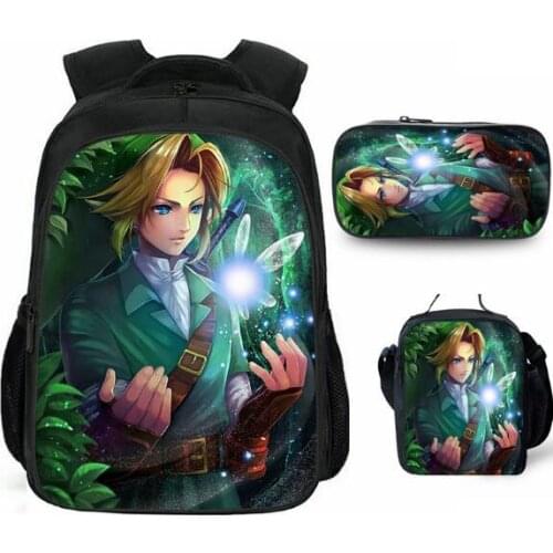Children Cartoon backpack Sets Teenager Boys Girls Mochila fashion waterproof school bag anime students Orthopedics Rucksack