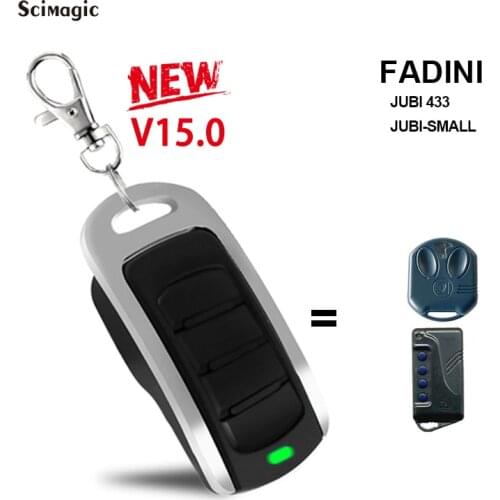 FADINI Garage Remote Control Rolling Code Door Opener Clone JUBI 433 JUBISMALL Remote Control Gate Opener 433MHz 2021 New