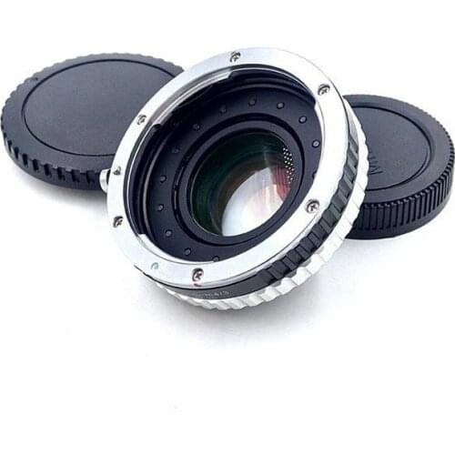 Focal Reducer Speed Booster Turbo adapter ring w/ Aperture for canon eos Lens to m4/3 GF6 E-PL6/5 GX1 GX7 EM5 EM1 em10 camera