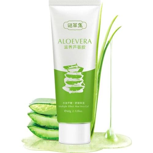 60g Face Cream Aloe Soothing Gel Aloe Vera Gel Skin Care Remove Acne Moisturizing Day Cream After Sun Lotions Aloe Gel