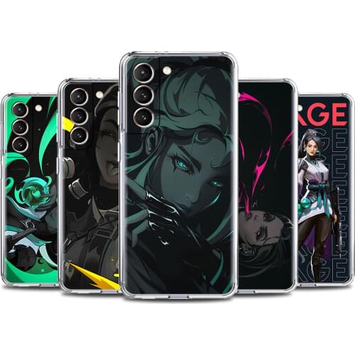 Cool Valorant Phone Case for Samsung S20 FE S21 Ultra S10e S10 S9 S8 Plus S7 Edge Clear Cover for Galaxy S21 5G S20 FE Coque Bag