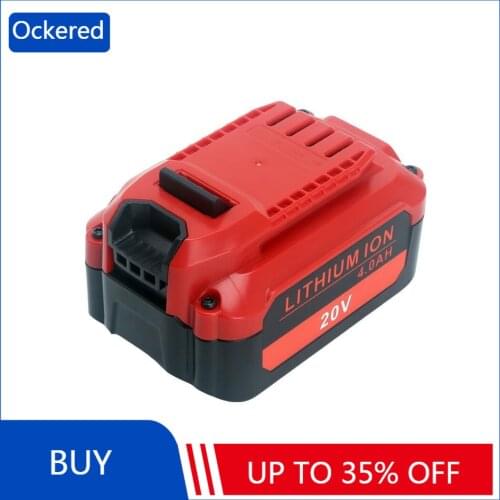 Ockered Electric Drill Battery 20V 6000mAh Lithium Battery Batteries for Craftsman CMCB206 CMCB202 CMCB204(Only for V20 Series)